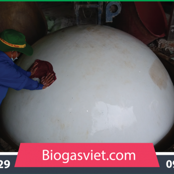 Hầm biogas đường kính 2.25m mẫu thông thường
