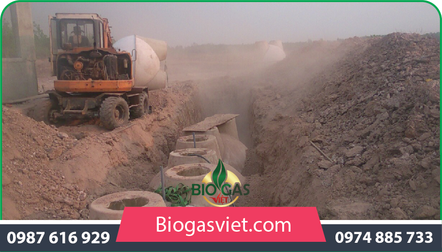 xây dựng hầm biogas composite