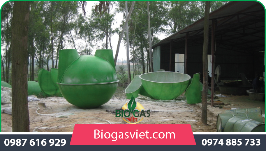 xây dựng hầm biogas nhựa composite cải tiến bvc