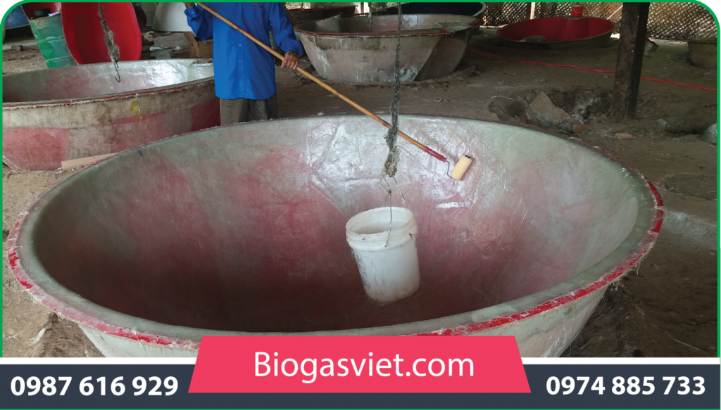 đưa bể biogas composite về nông thôn