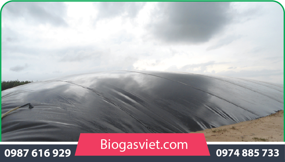 hầm biogas phủ màng chống thấm hdpe